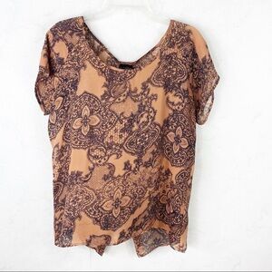 [Daytrip] Paisley Patter Printed Lightweight Blouse